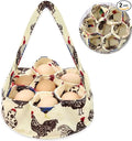 2 Packs Large Egg Collecting & Gathering Basket/Bag (with 7 Pouches) - Fresh, Durable Canvas Apron Egg Holder, Collector & Container for Duck, Chicken, Goose Collection (D)