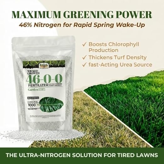 Old Cobblers Farm™ Wicked Growth 46-0-0 Fertilizer – Urea for Plant Growth, Lush Foliage Development on All Plants (5 lbs | 10 lbs | 15 lbs | 20 lbs) (10 lbs)
