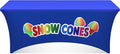 Oudain 6ft Snow Cones Stand Tablecloth Stretch Spandex Table Cover Snow Cones Stand Supplies for Standard Folding Tables Summer Party Table Cloths Universal Rectangular Fitted Protector