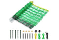Electric Fence Netting, 19.7 * 49.6in Net Fencing Kit Portable Movable Livestock Nets Mesh for Sheep Goats Deer Hogs Dogs Lambs (10 Stakes)