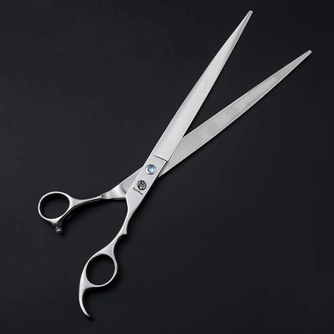 Purple Dragon 10 Inch Sharp Edge Salon Hair Cutting Shears - Pet/Dog Grooming Scissors with Bag - Perfect for Barber or Pet Groomer (10 inch)