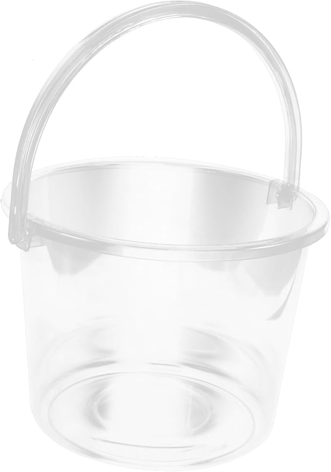 Plastic Water Bucket with Handle Multipurpose Laundry and Gardening Container Sturdy Water Storage for Home and Farm Use