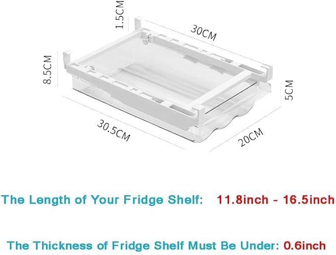 Fridge Egg Drawer Organizer Holder Trays for Refrigerator Egg Container (1 Pack)