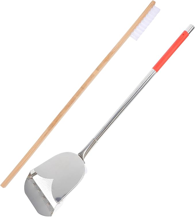 2pcs Bird Cage Cleaning Brush Set Droppings Scoop Efficient Cleaning Tools for Small Animal Cages and Easy to Use
