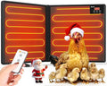 Chicken Coop Heater Inside Coop with Remote Control - Dark black 2G-Controller, 180W Foldable Radiant Heaters by PETNF