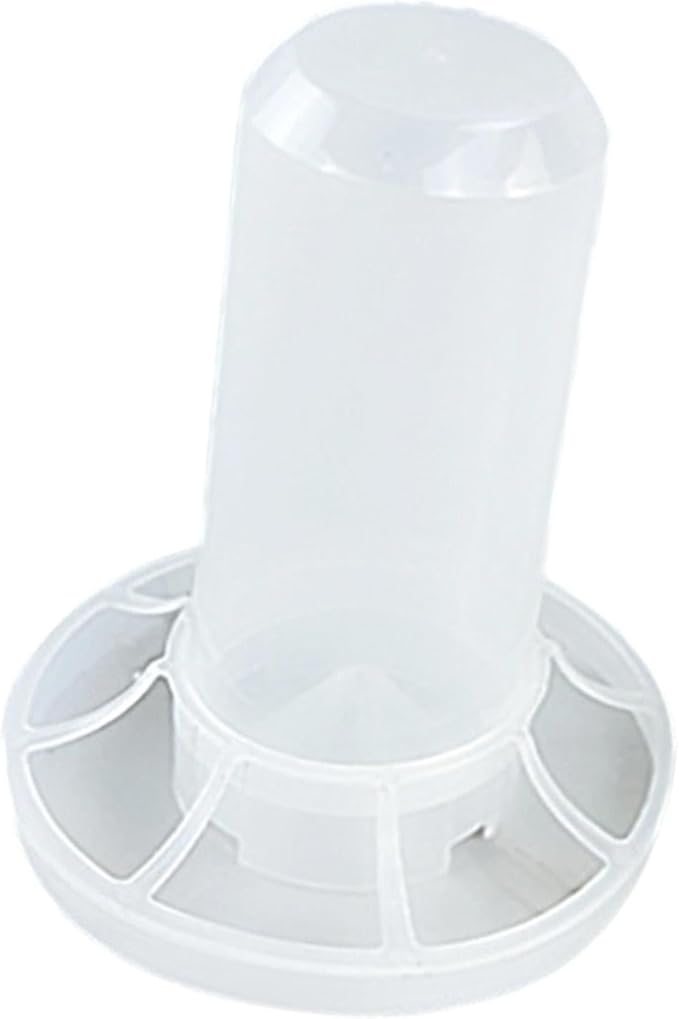 Automatic Chicken Feeder, Feeder Bucket No Waste Easy Clean and Fill Birds Dispenser with Ports for Lawn Pigeon Garden, for 350ml Water