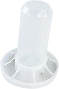 Automatic Chicken Feeder, Feeder Bucket No Waste Easy Clean and Fill Birds Dispenser with Ports for Lawn Pigeon Garden, for 350ml Water