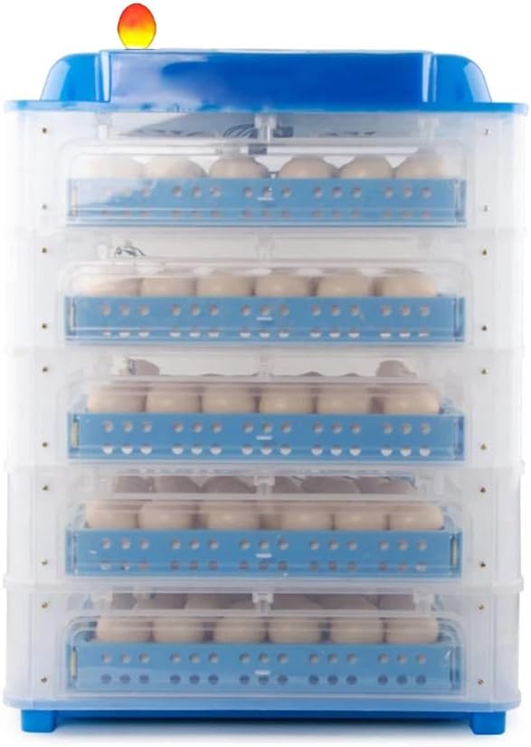 320 Eggs Incubator Automatic Turning Large Poultry Hatcher Digital Clear Humidity & Temperature Control LED Candler Hatching Chicken Duck Goose Quail (Size : 320egg) ()