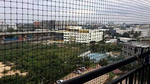 Azone 4x4 Anti-Bird Net (16 Sq Ft) Nylon Bird Net with 10Pcs Plastic Cable Clips & Tying Ropes
