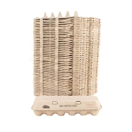 Jeffers Recyclable Egg Cartons - 1 Dozen Pulp Paper Carton for Large Eggs, Flat Top Storage for Crafts Kitchen Pantry Organizer, Farm Fresh Chicken Egg Holder, Bulk Packaging Supplies - 50 Pack