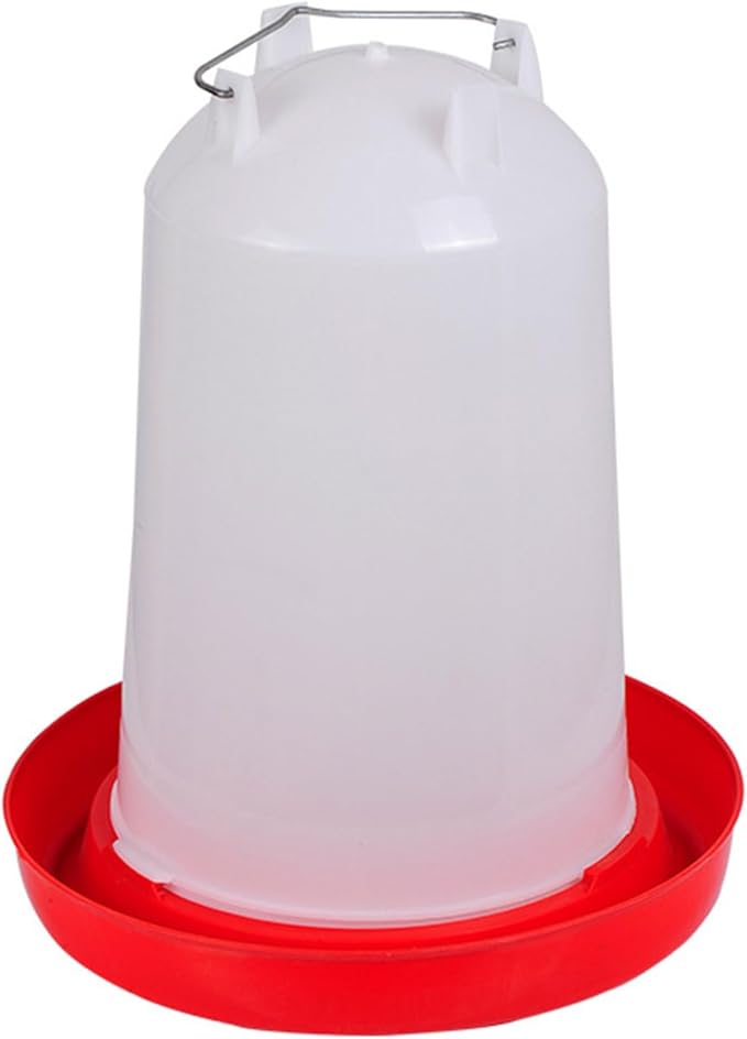 Automatic Chick Feeder and Waterer Set,Poultry Drinker&Chicken Water Cups,Hanging Chicken Feeder, Quail Water Dispenser for Duck Baby Chicks Turkeys Outdoor Farm
