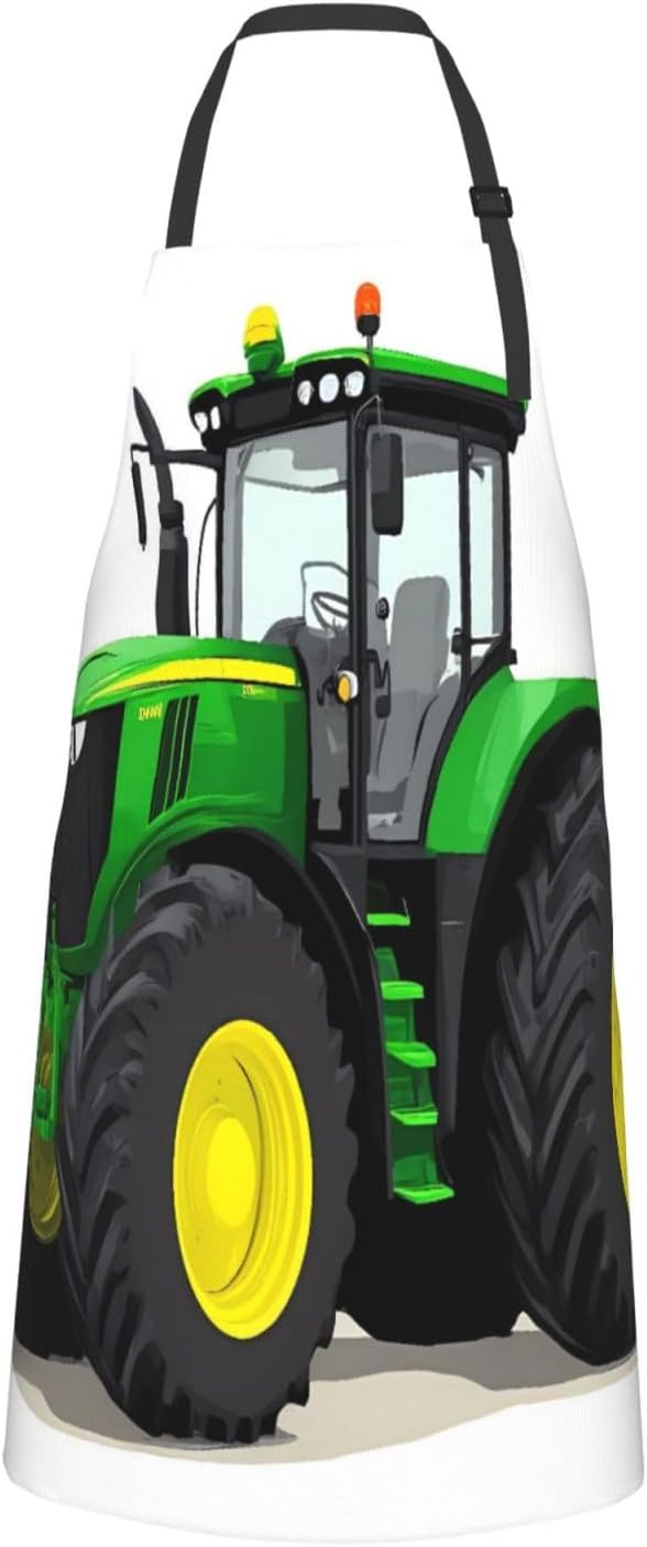 Big Farm Tractor For Waterproof Adjustable Adult Apron With Pockets For Men And Women Cooking, Painting