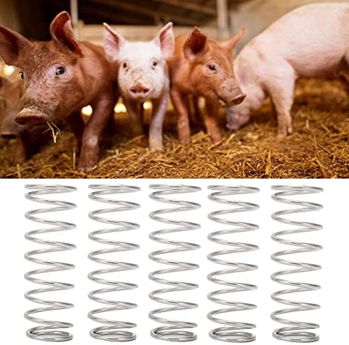 100PCS Poultry Drinker Spring, Pig Nipple Drinker Waterer Spring Small and Lightweight Iron Material Strong Spring for Automatic Pet Nipple Drinker