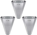 Large-Sized Galvanized Steel Chicken Restraining Cone for Poultry, Suitable for Large Layers, Broilers, Roasters, and Turkeys Up to 14 Pounds - Flat-Back Killing Cone, Easy to Clean