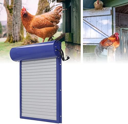 Automatic Chicken Coop Door, Auto Chicken Coop Door Opener with Timer & LED Display Controller, Multi Modes Aluminum Door for Home Farms, Chicken,