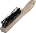 Warner 10" 4x16 Row, Wood Handle Wire Brush, 11084