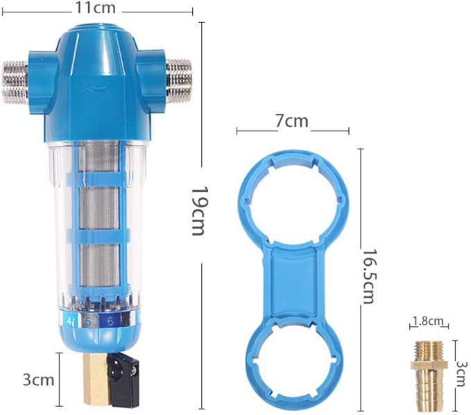 Farm Poultry Livestock Water Filter High Density Chicken Automatic Drinker Filter Strainer for Poultry Drinking Water System Plastic Stainless Steel Pre Filtration Accessory
