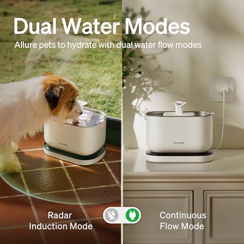 PETLIBRO Cat Water Fountain, Cordless Pet Water Fountain Battery Operated - White, Acrylonitrile Butadiene Styrene (ABS) & Stainless Steel, 2.5 liters - Image 6
