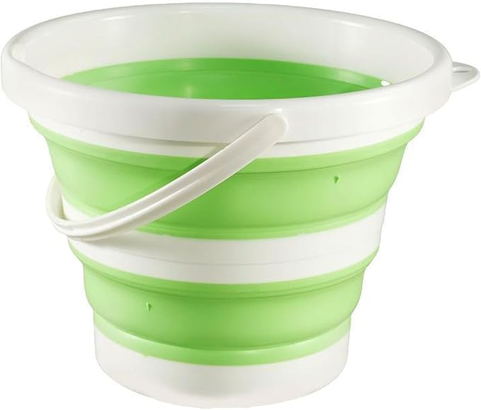 Collapsible Bucket 1.3 Gallon 5L Water Bucket for Cleaning Foldable Portable Plastic Mop Bucket with Handles Indoor Household Outdoor Car Wash Camping Fishing