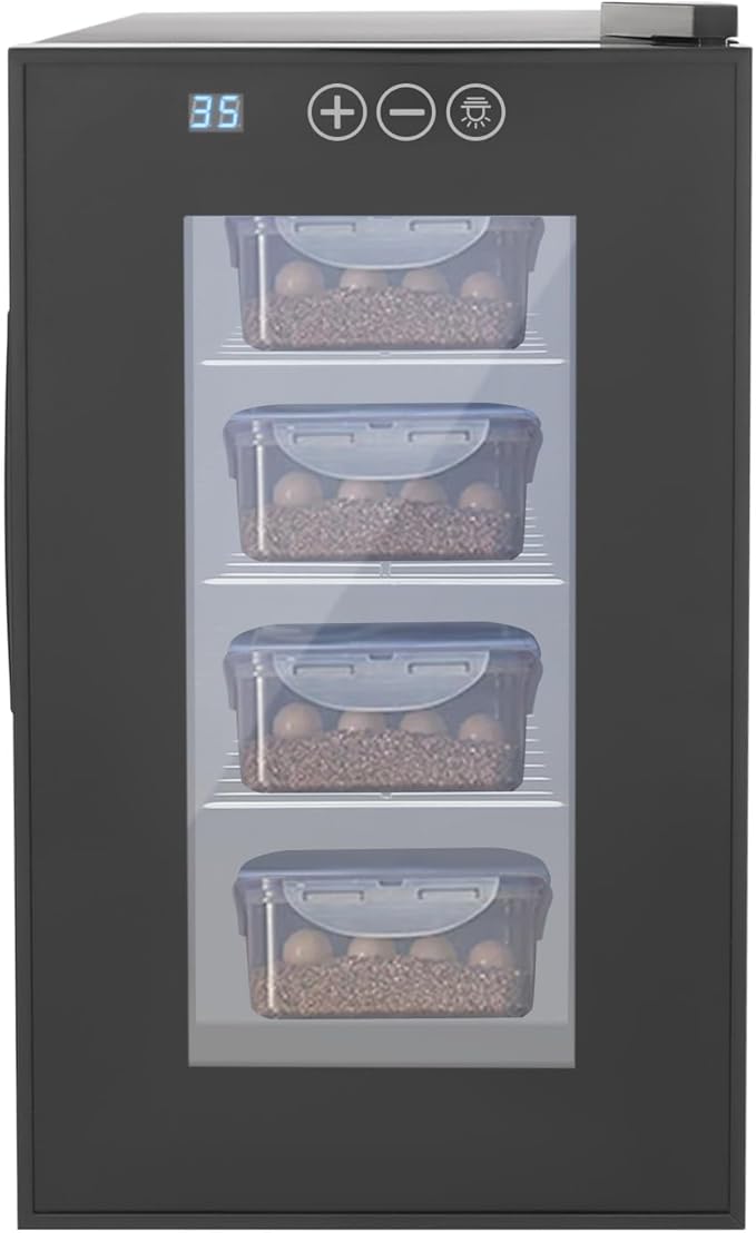 23L Reptile Incubator Cabinet Incubators for Hatching Eggs, Constant Temperature& Humidity Intelligent Reptile Egg Incubator with 10-40°C Cooling and Heating Temperature Control