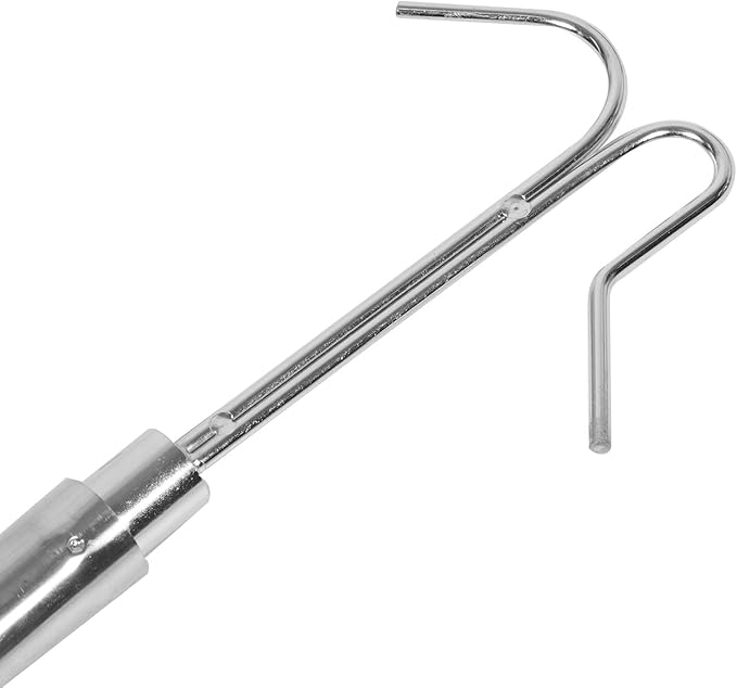 Hemoton Poultry Catching Leg Hook: Stainless Steel Chicken Leg Hook for Chickens Ducks Catcher Poultry Supplies