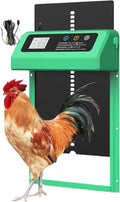 Solar Auto Chicken Coop Door Automatic Chicken Door Solar Powered & USB Charging Chicken Door 4 Modes with Timer & Light Senso(M6YMX)