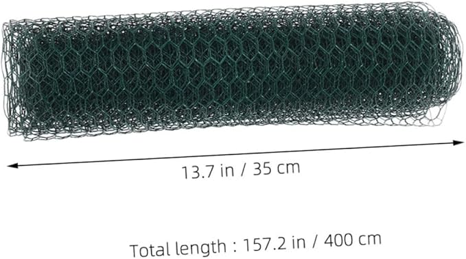 BESPORTBLE Galvanized Chicken Wire Net for Poultry Fencing Hexagonal Metal Wire Mesh for Garden Protection Sturdy and Easy to Install Chicken Fence 50ft Length