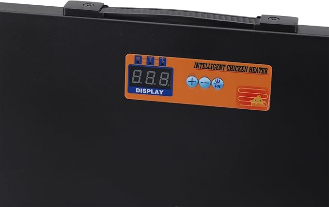 ZJchao Foldable Chicken Coop Heater 150W Large Size Adjustable Temperature Days Hours 2 Heating Plates Radiant Heat Panel for Chick Kitten Puppy Pets Animals Outdoor Indoor Use Metal (US Plug