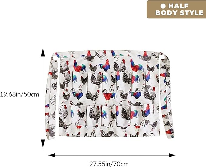 Egg Apron,Egg Collecting Apron for Chicken Duck Goose Eggs,Chicken Egg Apron for Housewife Farmhouse Kitchen Restaurant