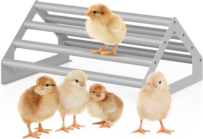 2 Pack Chick Perch Chick Toys for Brooder Chick Chicken Roosting Bar for Coop Chick Jungle Gym Perch Stand for Baby Chick, Easy to Assemble and Clean, Indoor/Outdoor Use, Large