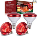 4 Pack 250W Chicken Heat Lamp Bulbs, PAR38 Red Heat Lamp for Chicks, Infrared Reflector Heating Bulbs for Brooder Heater, Infrared Heat Lamp for Pet, Bathroom, Food