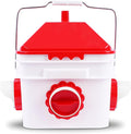 10 Pounds Chicken Feeder with 4 Ports, Rainproof Poultry Feeder for Up to 10 Adult Chickens or 15 Chicks （Patented Products）