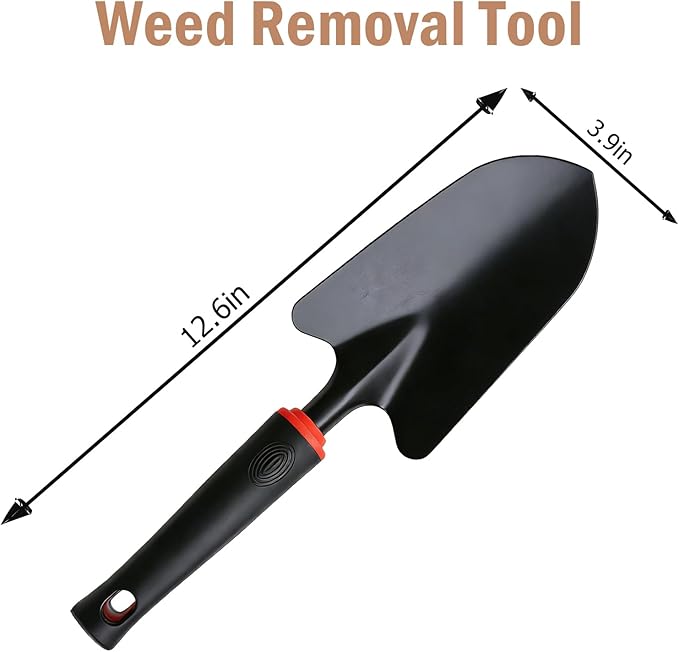 Garden Shovel, Garden Hand Trowel, Heavy Duty Hand Shovel with Ergonomic Handle, Small Gardening Tools for Digging, Gardening Spade Trowel Tools
