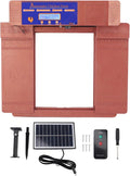 Solar Automatic Chicken Coop Door Professional Infrared Prevents Pinch Multi Modes Auto Coop Door with Timer Light Sensor and Remote Control for Chicken Duck Goose Poultry Plastic (Antique Brass)