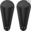 uxcell 2Pcs Magnetic Scissor Holder, Kitchen Scissors Holder with Magnetic Adsorption Drainage Holes Detachable Shears for Kitchen Refrigerator Organization, Black