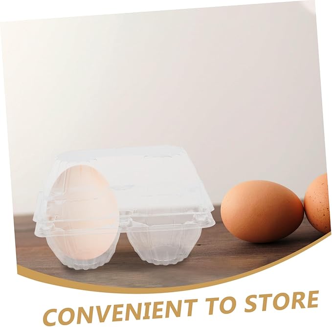 Garneck 6pcs Goose Egg Holder Egg Organizer for Refrigerator Packaging Container for Storage and Display