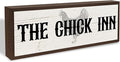 Farm Decor, The Chic Inn Sign, Funny Outdoor Garden Farm Signs, Farmhouse Hen House Coops Decor, Country Style Home Decors, Chicken Gifts 9.5x3.1x1 inches