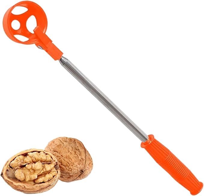 Egg Grabber Telescopic Tool - Stainless Steel, Extendable Egg Nut Collector | Long Reach Grabber For Chicken Coops Poultry Houses Farms Yards Gardens, Multi-Functional Outdoor Eggs Picker, Easy Harves
