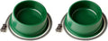 Farm Innovators QT-1 1 Quart Electric Heated Pet Water Bowl with Thermostatic Control and Anti Chew Cord Protector, 25 Watt, Green (2 Pack)