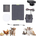 Solar Heater for Chicken Coop, Winter Chicken Coop Heater Solar Powered, Portable Solars Heaters with Overheating Protection, Ideal for Pet House Home Car Greenhouse
