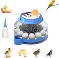 Automatic Egg Incubator with Turner & Humidity Control, 12-24 Egg Capacity, 360° View Clear Top, Poultry Hatcher for Chicken, Duck, Quail & Bird Eggs (E12 New)