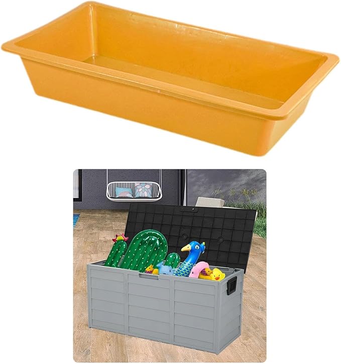 Livestock Feed Trough Storage Box Easy to Clean Multofunctional Feeder Toy Storage Bin for Cow Farm Animal Sheep Alpacas