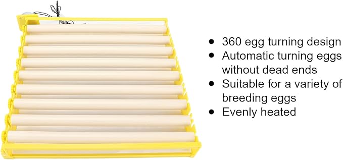 Fully Automatic Egg Incubation Tray,Household Egges Incubator Plate Automatic Chicken Eggss Turning Tray Mini Incubator Hatcher Auto Eggs Turner with Motor for Chicken Duck Quail Egg(12V)