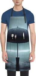 Multidimensional Space Heavy Duty Waterproof Apron with Pockets for AdultsResistant Grilling, Gardening, Painting