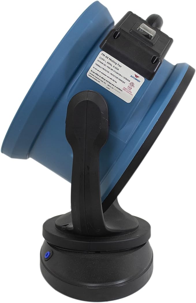 XPOWER Misting Fan FM-68, Outdoor Cooling, Oscillating, Heavy Duty, Powerful, High Velocity, 3-Speed, Ideal for Camping, Patios, Picnics, & More, 15 In