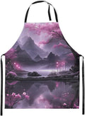 jejeloiu Cartoon Cats Apron for Women Men 26"x31"