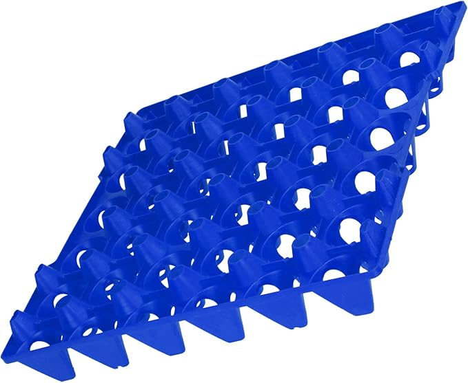 Dioche Egg Crates 5PCS Egg Flats - 30 Cell Plastic Crates Holder Tray for Storage & Transportation - Durable & Reusable Storage Solutions (Blue)