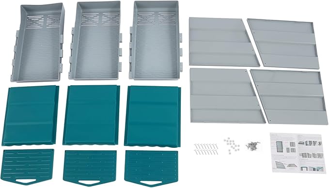 Chicken Nesting Box, 4 Compartments Laying Boxes for Hens, Nest Box for Chicken Duck Poultry Coop, Wall Mount Chickens Roosting Boxes, Protect Collect Egg (Green)