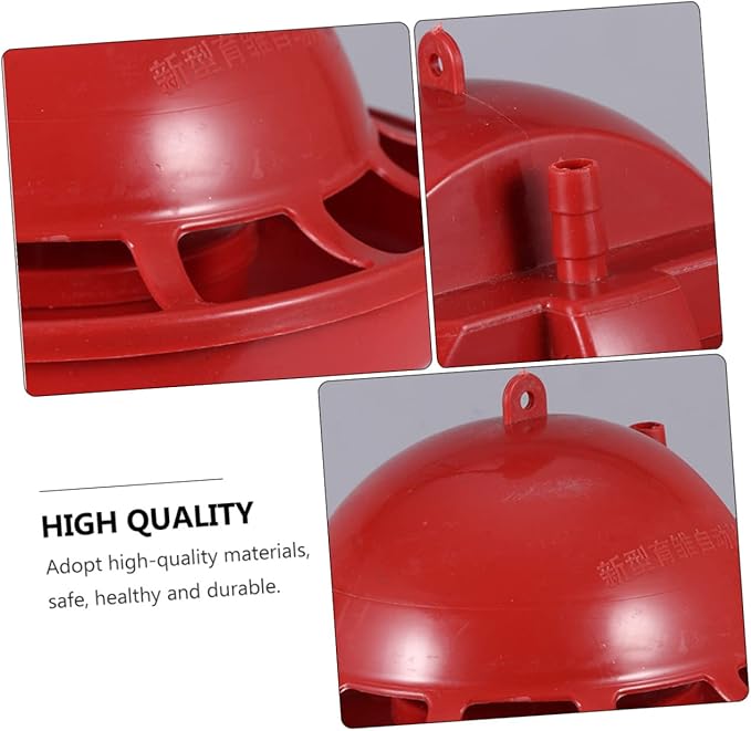 Sosoport 3pcs Chick Water Drinking Cups Automatic Refill Poultry Drinker Easy to Install Chick Float Waterer for Clean Hydration for Brooders and Poultry Use