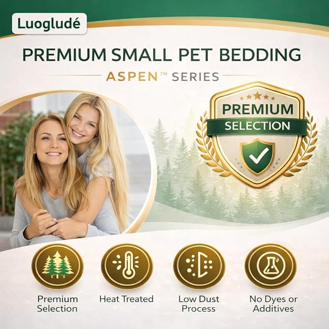 18oz Small Pet Bedding, Low Dust, Odor Control, Ultra Absorbent, for Hamsters, Guinea Pigs, Parrots, Rabbits, Gerbils, Mice & Small Animals